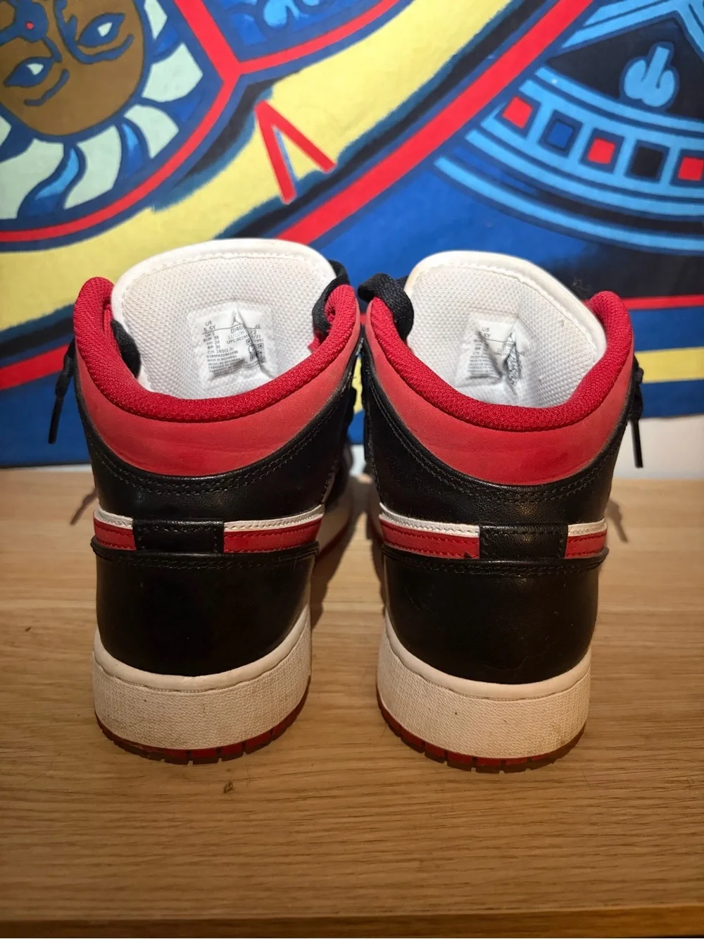 Nike Air Jordan Low-Top Sneakers White Black Red